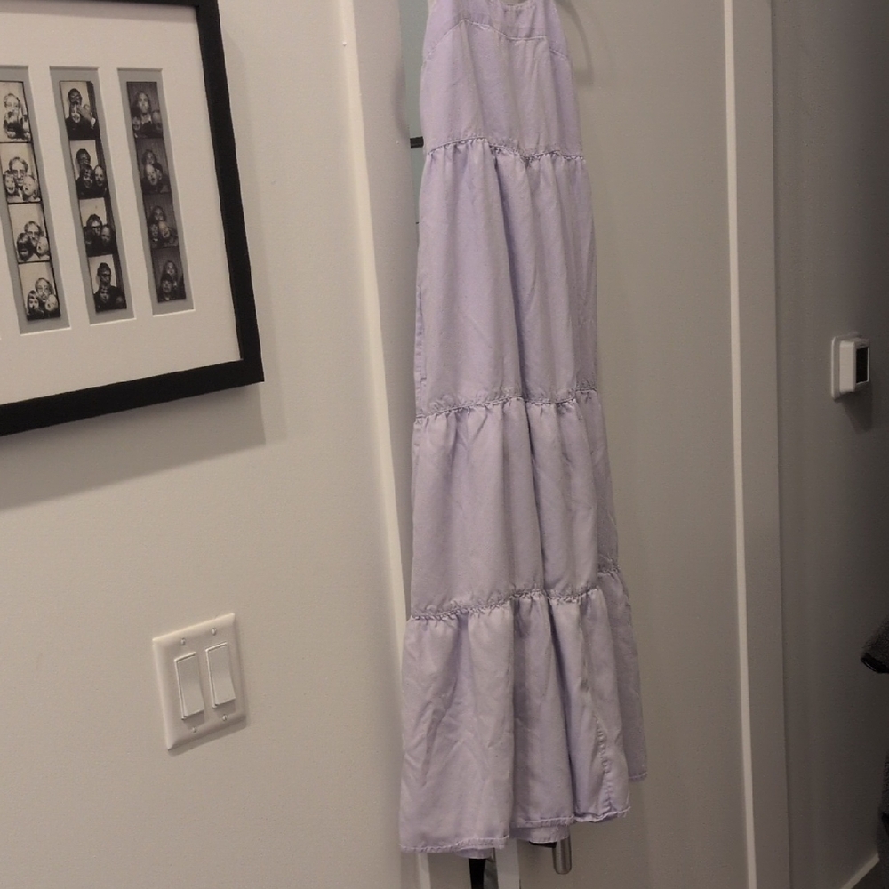 Women's Lavender Tiered Maxi Dress